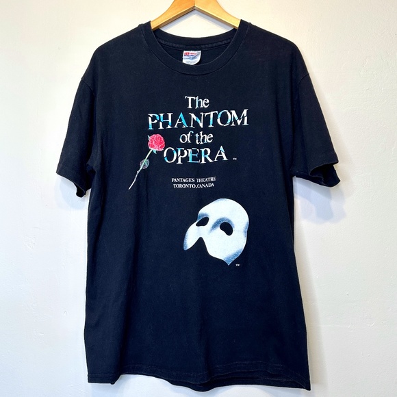 Hanes 90’s VTG Phantom Of The Opera Toronto Pantages Theatre Single Stitch Tee